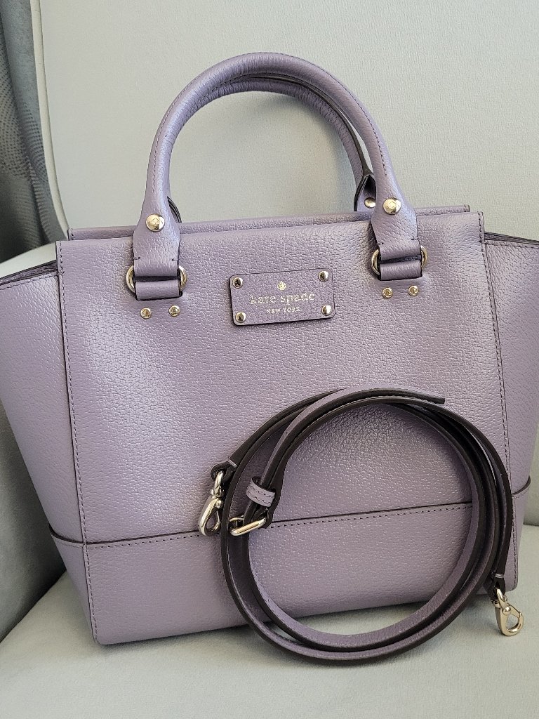 New Kate Spade Wellesley Camryn Satchel Lilac Lavender Purple Crossbody